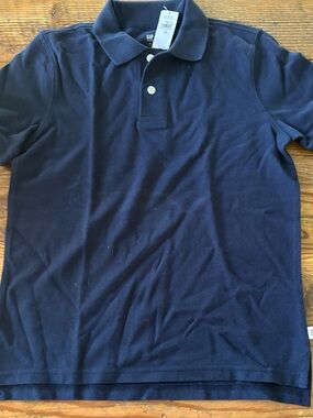 GAP Navy Blue Short-Sleeve Polo
